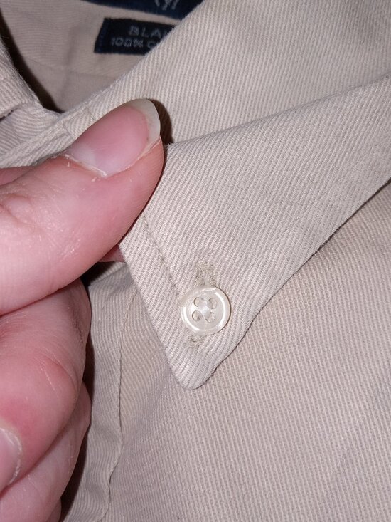 Vintage Ralph Lauren Button Up Shirt Mens XXL Khaki Blaire Pony 90s Preppy - Picture 10 of 14